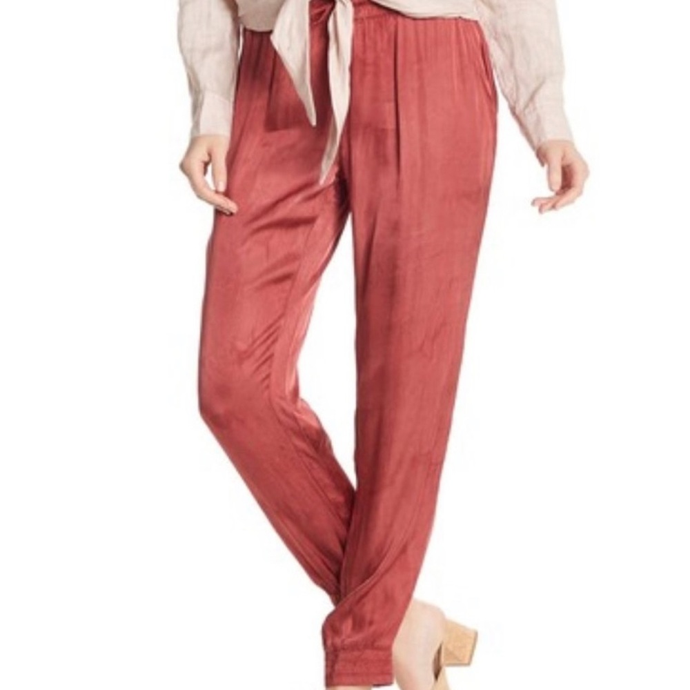 NEW! Young fabulous & broke satin jogger pants